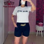 ست تیشرت و شلوارک مدل میو