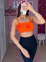 کراپ بندی گلدار - تصویر 2