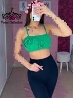 کراپ بندی گلدار