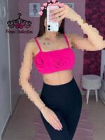 کراپ بندی گلدار - تصویر 6