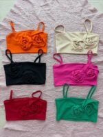 کراپ بندی گلدار - تصویر 8