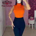 بادی یقه اسکی بدون آستین