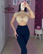 کراپ پاپیون آستین کوتاه - تصویر 8